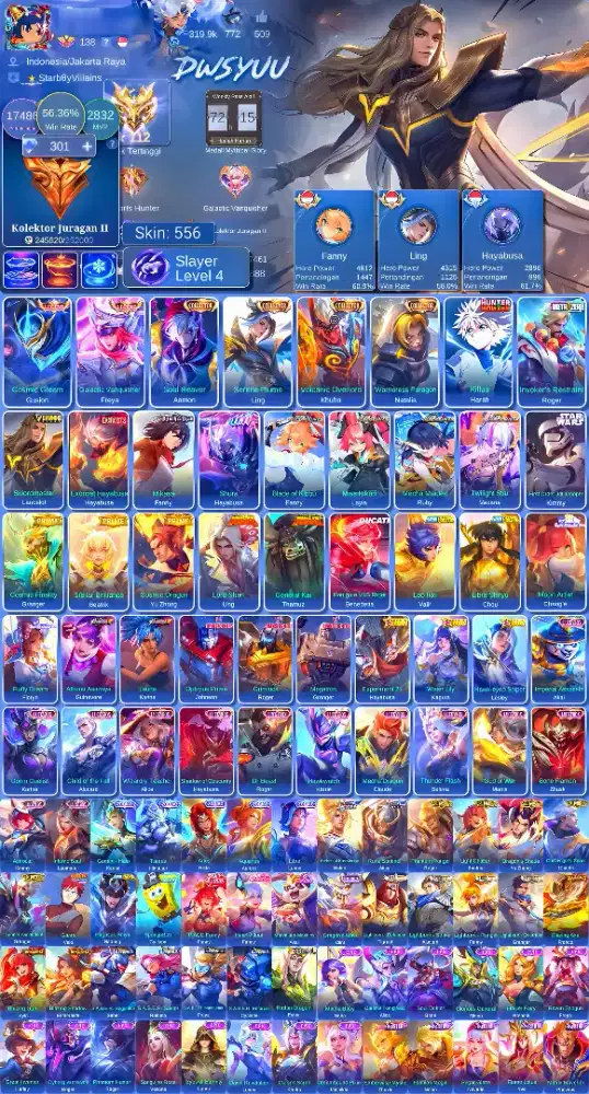 AKUN MOBILE LEGEND BERGARANSI ANTI HB