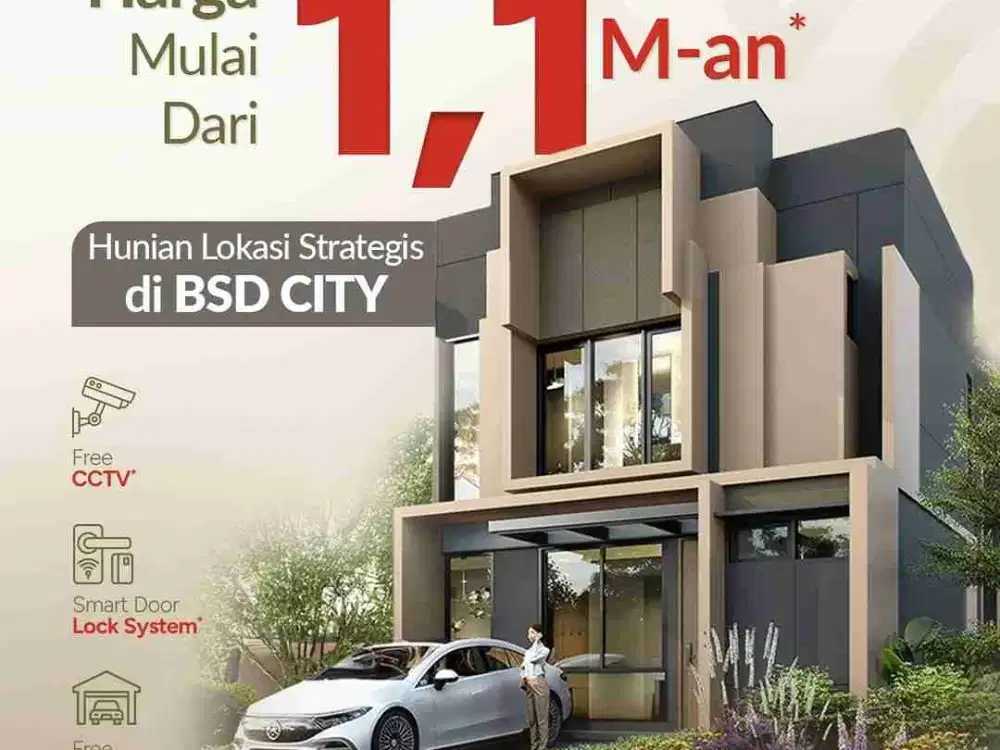 Rumah Vireya BSD Tanpa DP Dekat Pasar modern dan Tol, Cicilan 7jtan