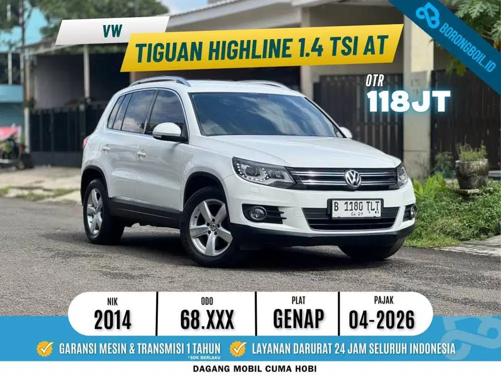 VW TIGUAN HIGHLINE 1.4 TSI 2014 SIAP PAKAI