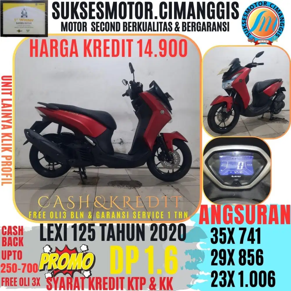 DP 1.6 LEXI 125 PROMO TERMURAH CASHBACK UPTO700RBU FREEOLI3X