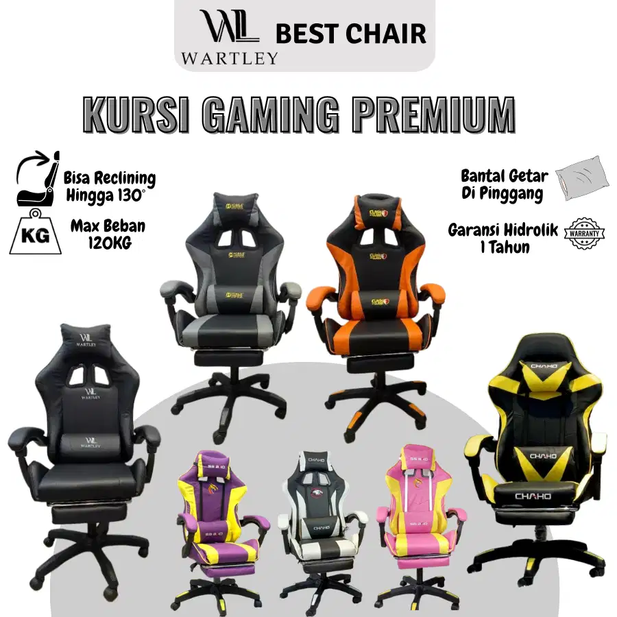 Kursi Gaming Merk Wartley Termurah