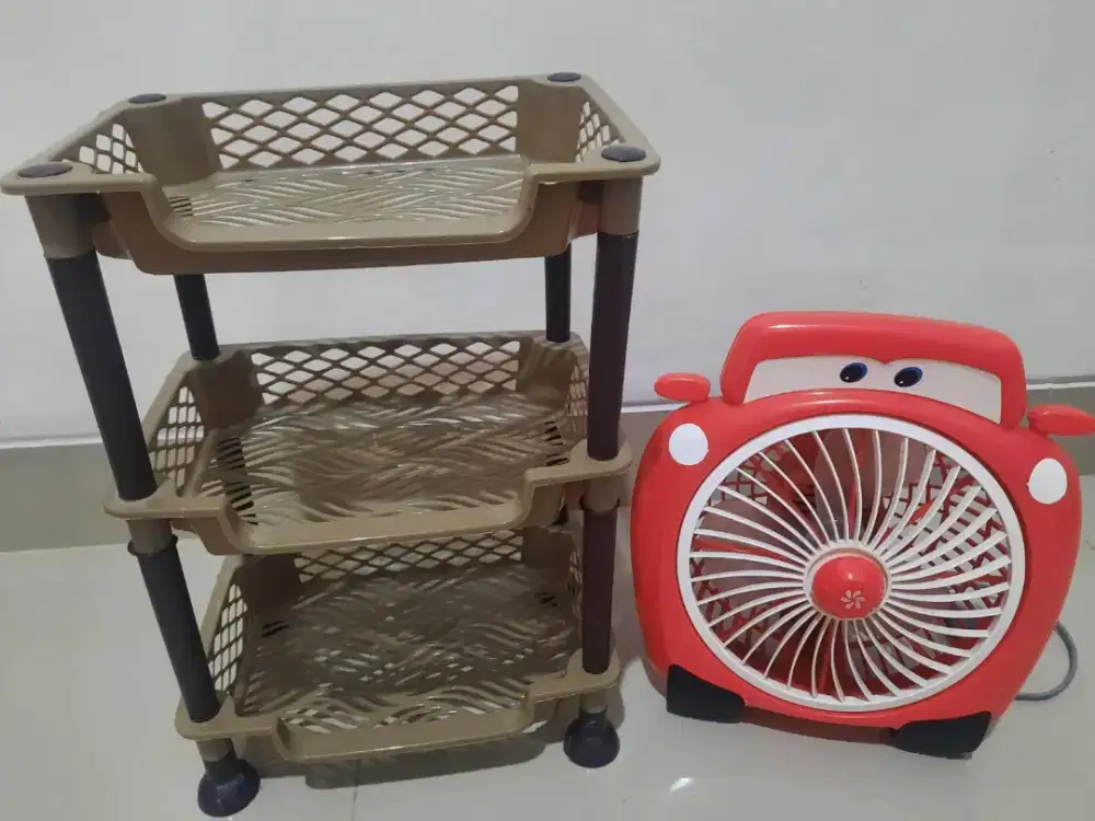 Kipas dan Rak 3 susun