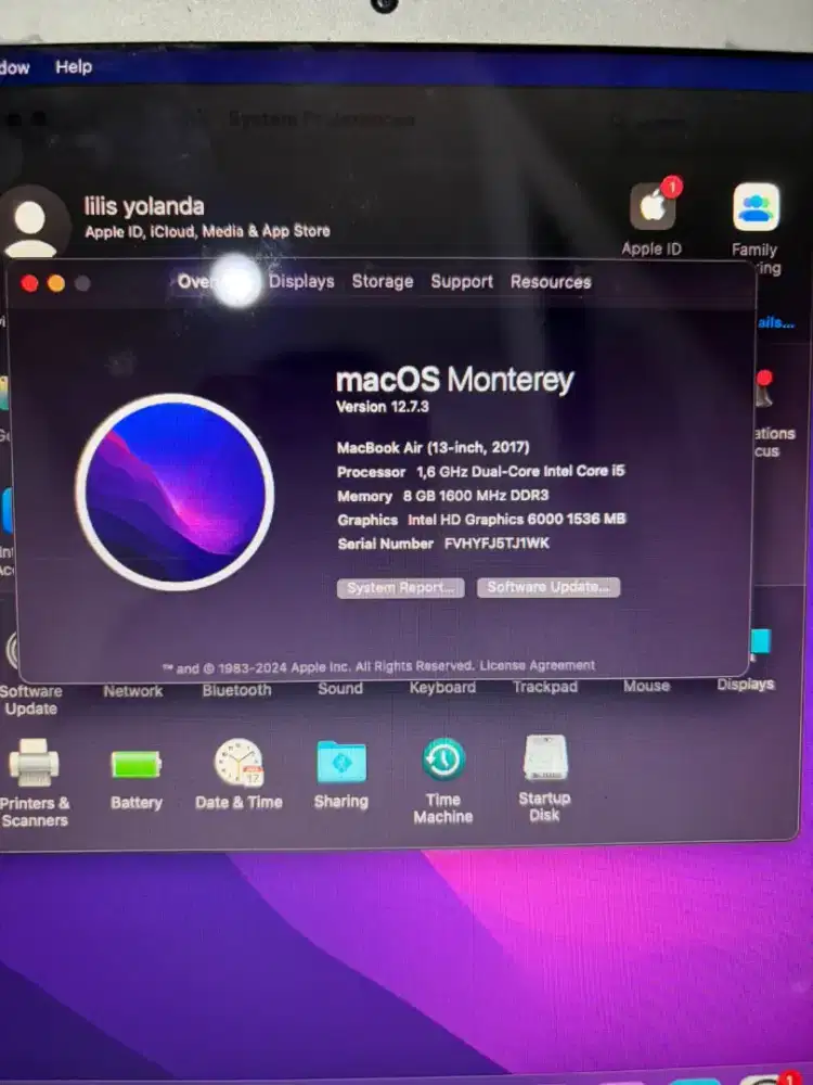 Dijual apple macbook air 2017