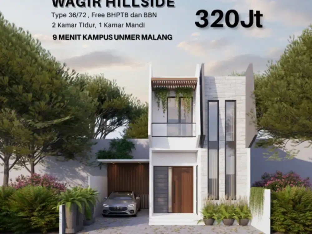 Rumah Siap Bangun Bisa Angsur Kota Malang, 9 Menit Kampus UNMER dan Cyberr Mall