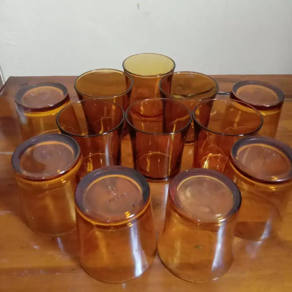 Gelas Duralex Amber,BEKAS
