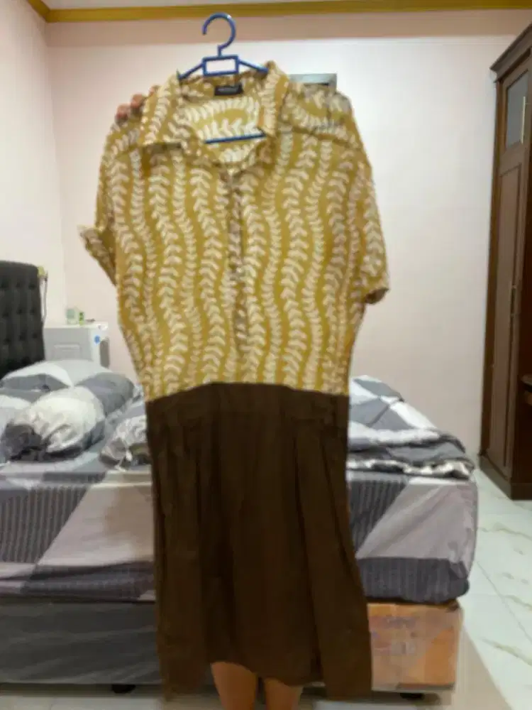 Gaun drees long dres blouse