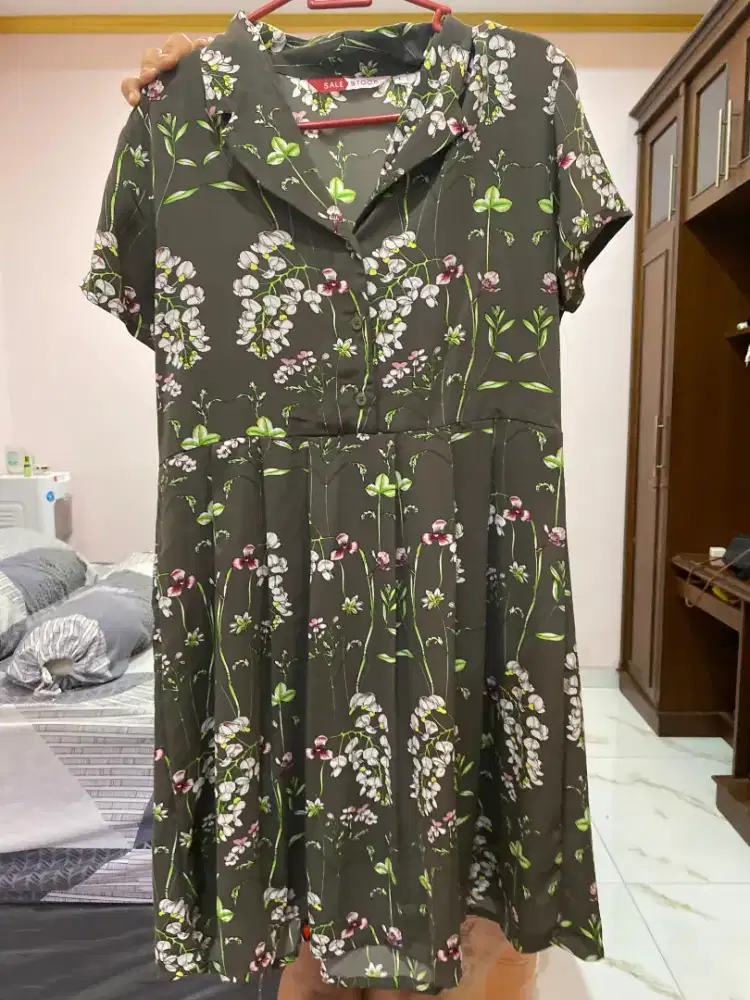 Dress batik long dres