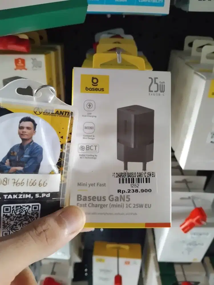 PT.CHARGER BASEUS GANS 1C 25W EU ATLANTIS DAHSYAT