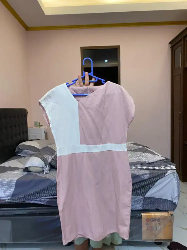 Drees long dres pink