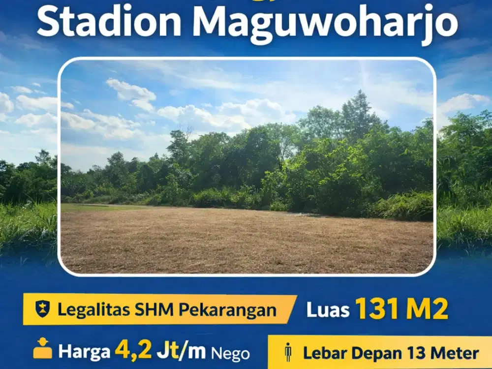 Dijual Tanah Murah Sleman Dekat Kampus Unriyo Legalitas SHM-P