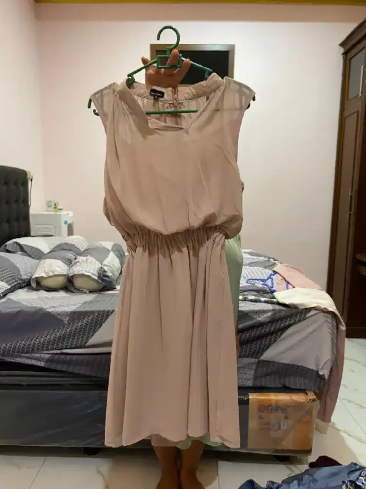 Drees long dres pink