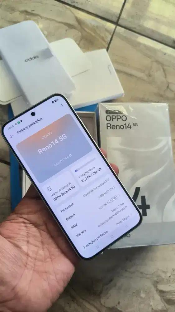 Oppo reno 14 5g 12/256 fullset like new