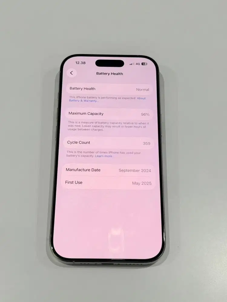 iPhone 16 Pro 256 GB Garansi Resmi iBox Silver