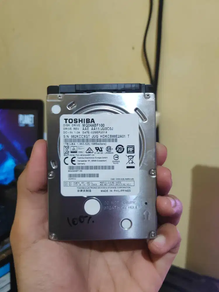 Hardisk Laptop 2.5 Inch Laptop 1 TB Sehat 100%