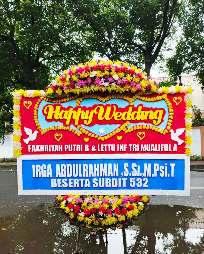 Karangan Ucapan Bunga Papan