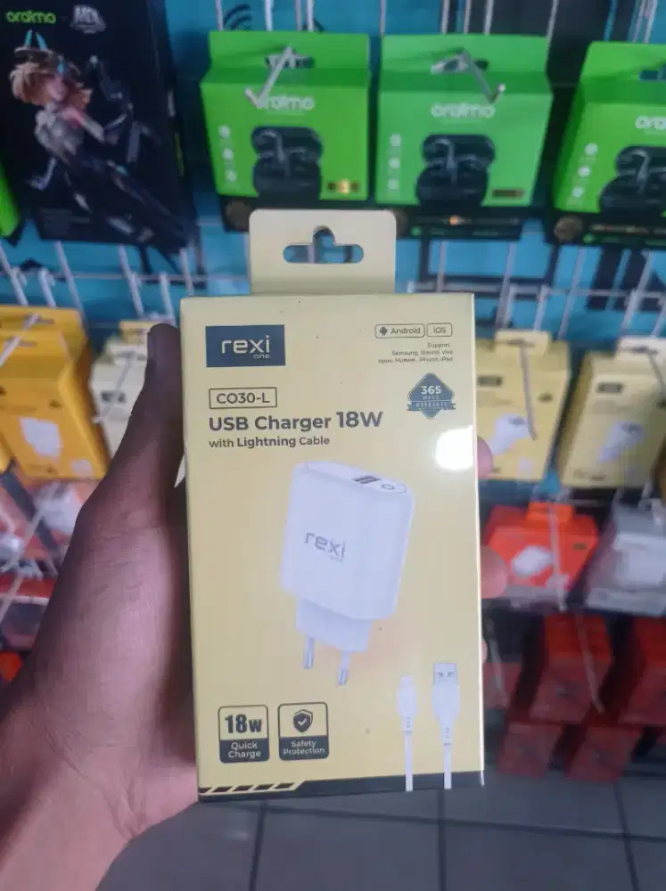Travel Charger USB-A to Lightning 18W Rexi One