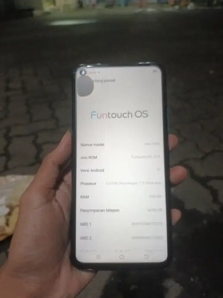Vivo z1 pro 4/64 batangan minus tompel