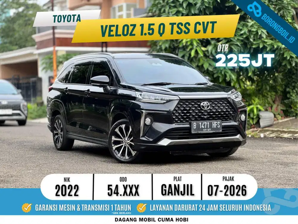 Veloz Q cvt Tss 2022 Hitam