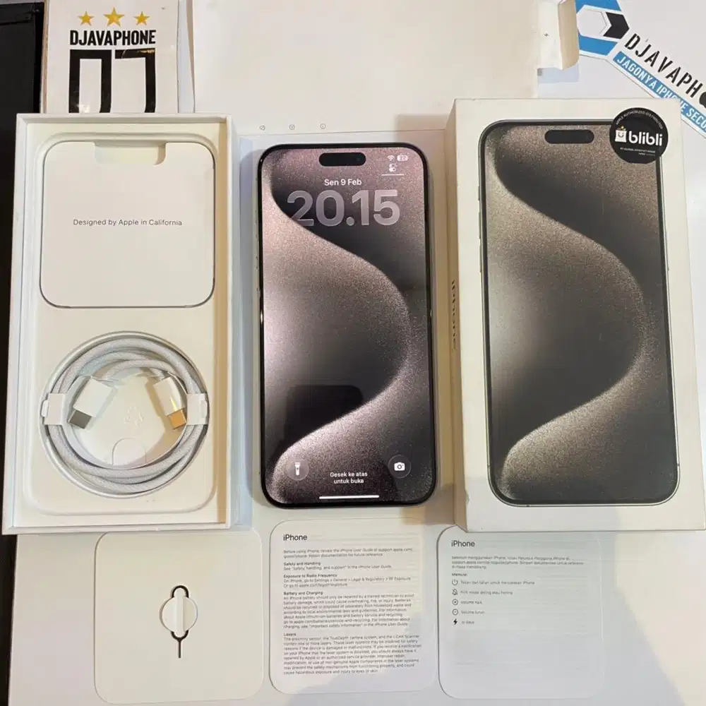 iPhone 15 Pro Max Natural Titanium 256GB Ex iBox Resmi