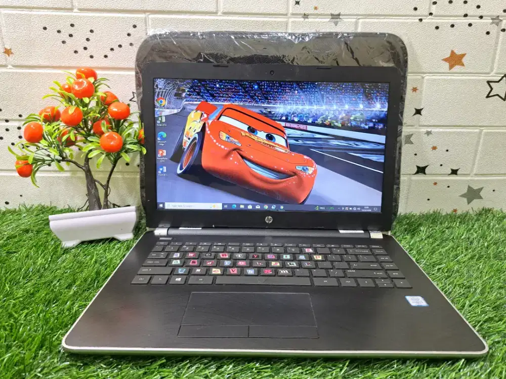 Core i3 gen6 hp 14 silver slim normal semua siap pakai lancar jaya