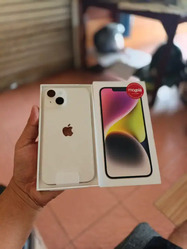 Open box aja iphone 14 starlight 128gb
