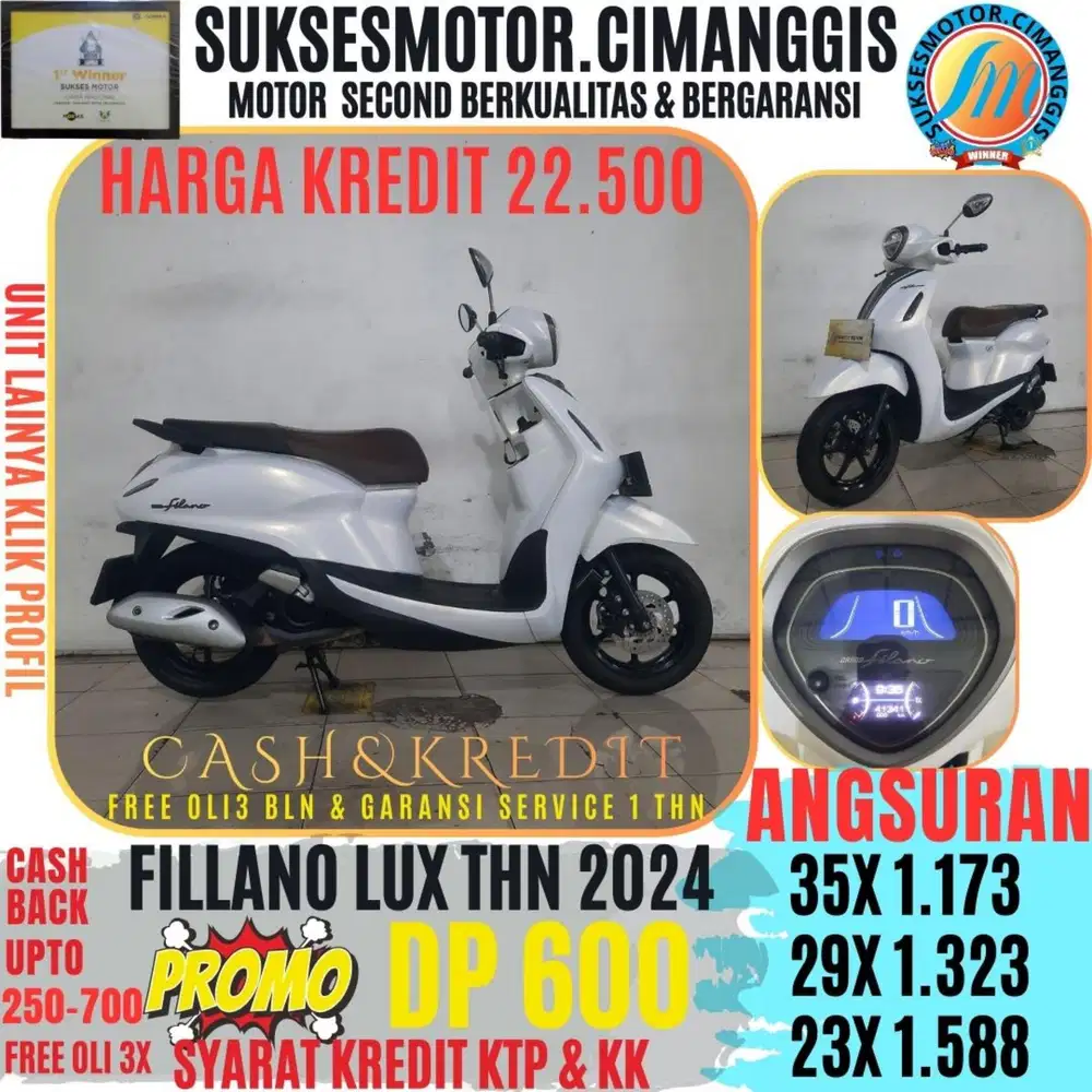 DP 500 FILLANO LUX PROMOTERMURAH CASHBACK UPTO700RBU FREEOLI3X