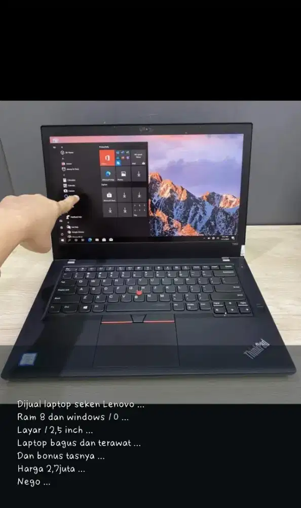 Laptop seken lenovo ram 8