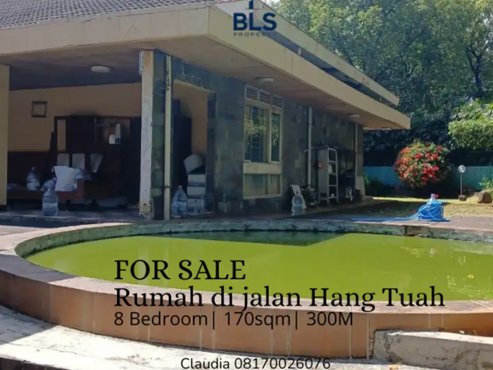 FOR SALE Rumah di jalan Hang Tuah