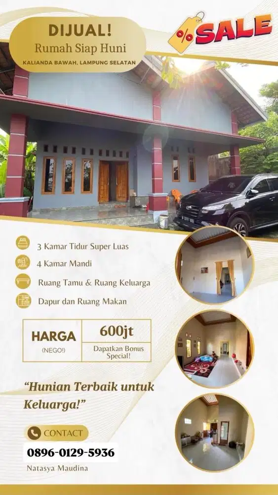 Rumah 1 Lantai, Seberang Laut Air Panas