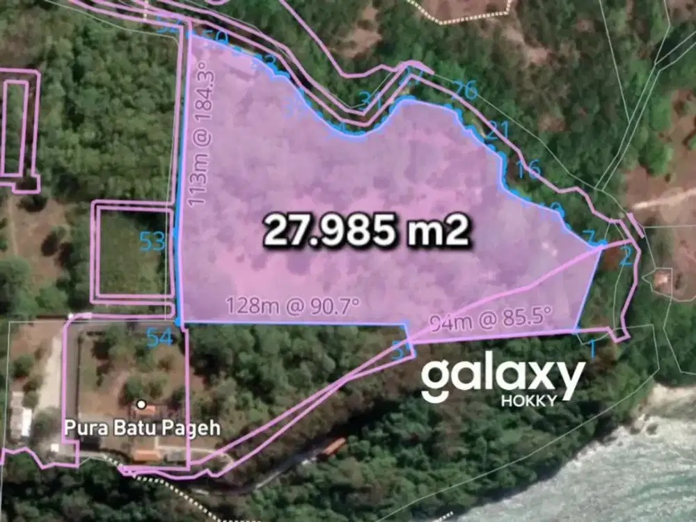 DIJUAL TANAH HIGH CLIFF FRONT IN UNGASAN BADUNG, BALI