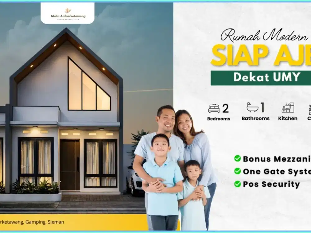 HUNIAN MURAH JOGJA DALAM CLUSTER SCANDINAVIAN DEKAT RS PKU GAMPING