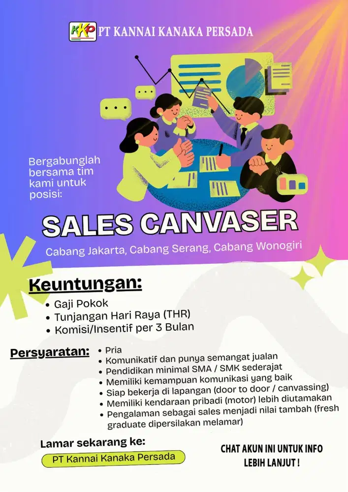 Lowongan Kerja Sales Canvaser