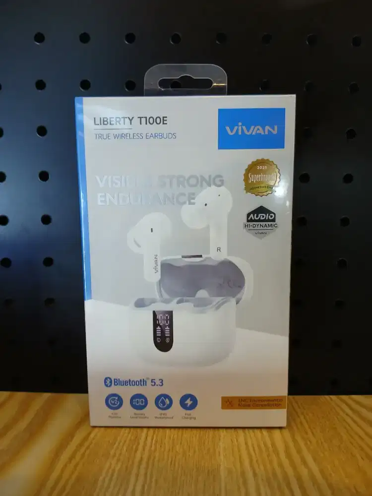 Vivan T100E Earbuds TWS Original | Suara Jernih & Nyaman Dipakai