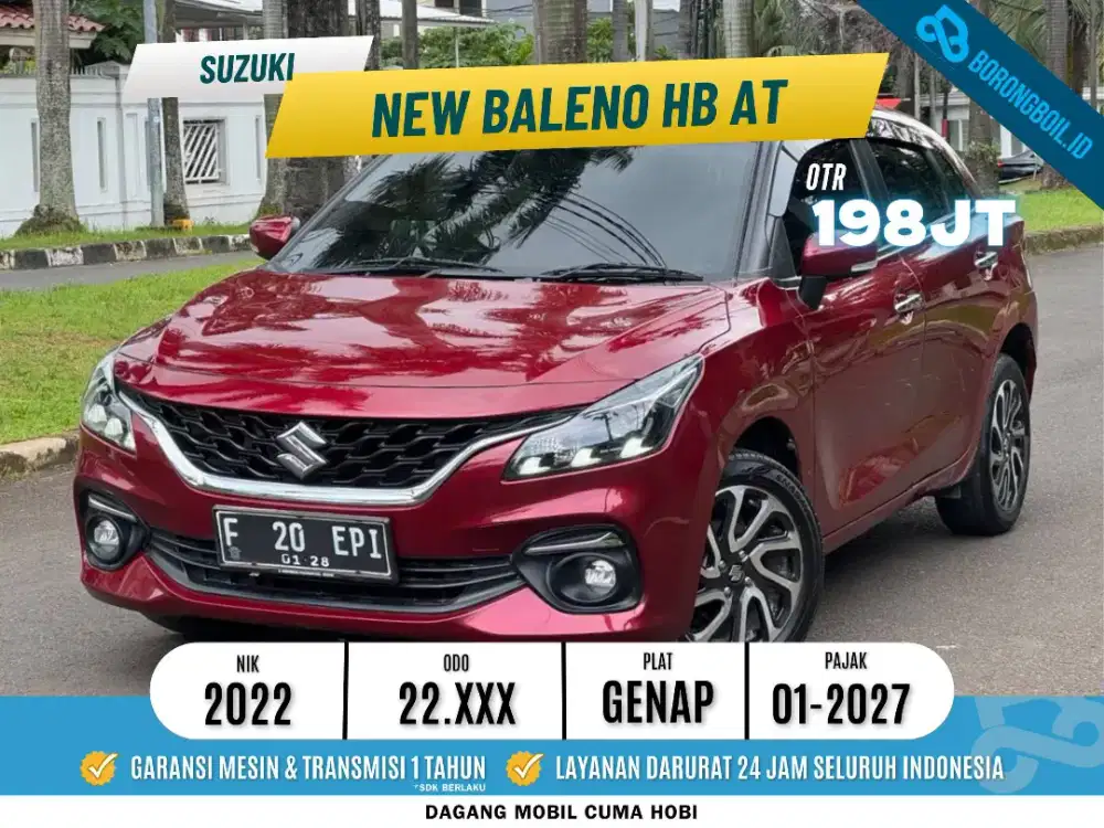 Suzuki New Baleno HB AT 2022 Merah Metalik