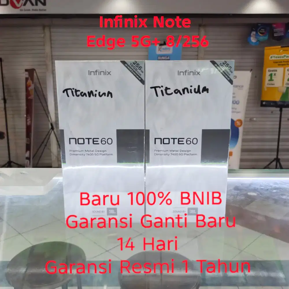 Infinix Note 60 5G+ 8/256 Baru 100% BNIB Ori Garansi resmi 1 thn