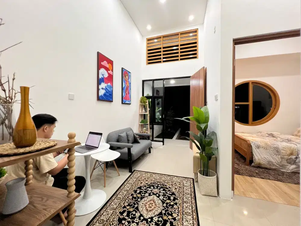 Rumah Ala Jepang 400m ke Brimob Sentolo Murah di Jogja