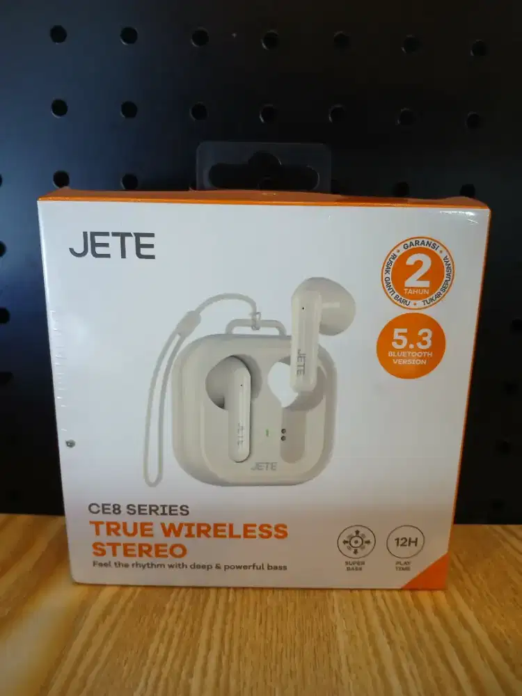 JETE CE8 TWS Original | Suara Jernih & Desain Ergonomis