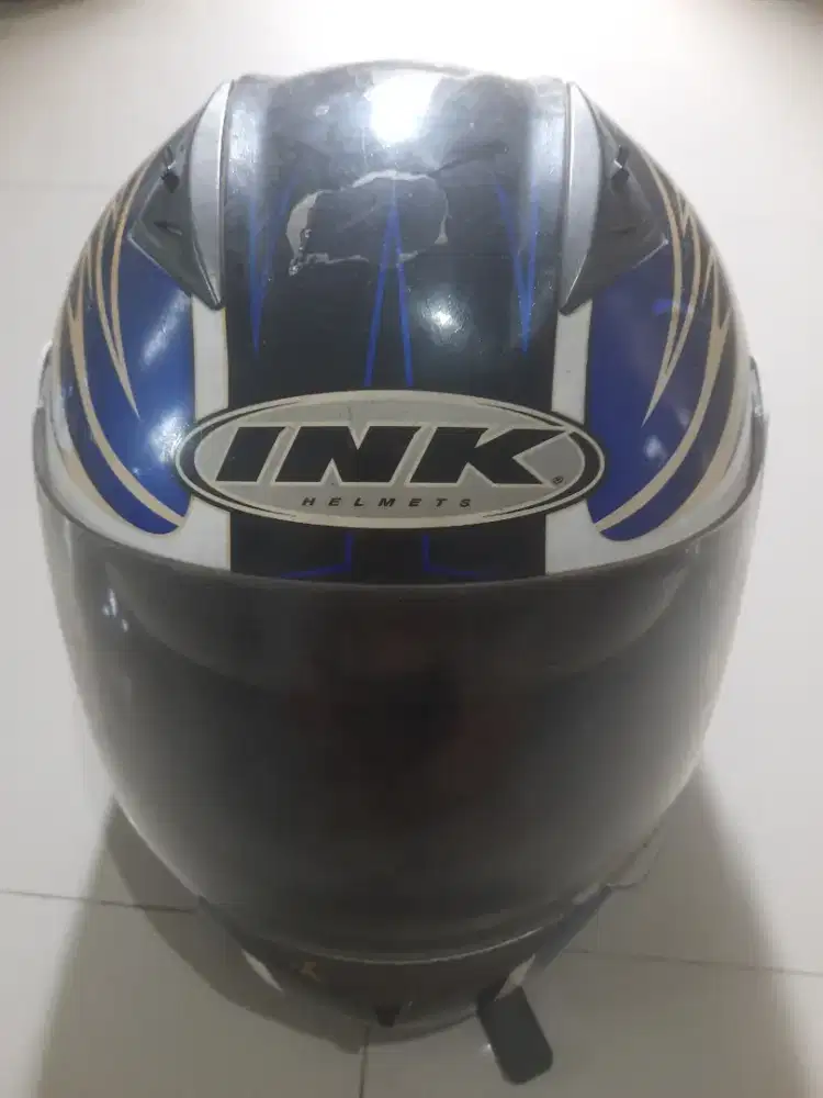 Helm Fullface INK Biru-Hitam