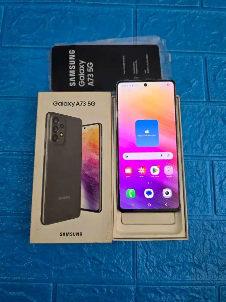 Samsung A73 5G 8/256gb Lengkap Normal
