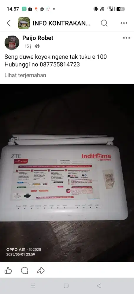 Dijual router indihome