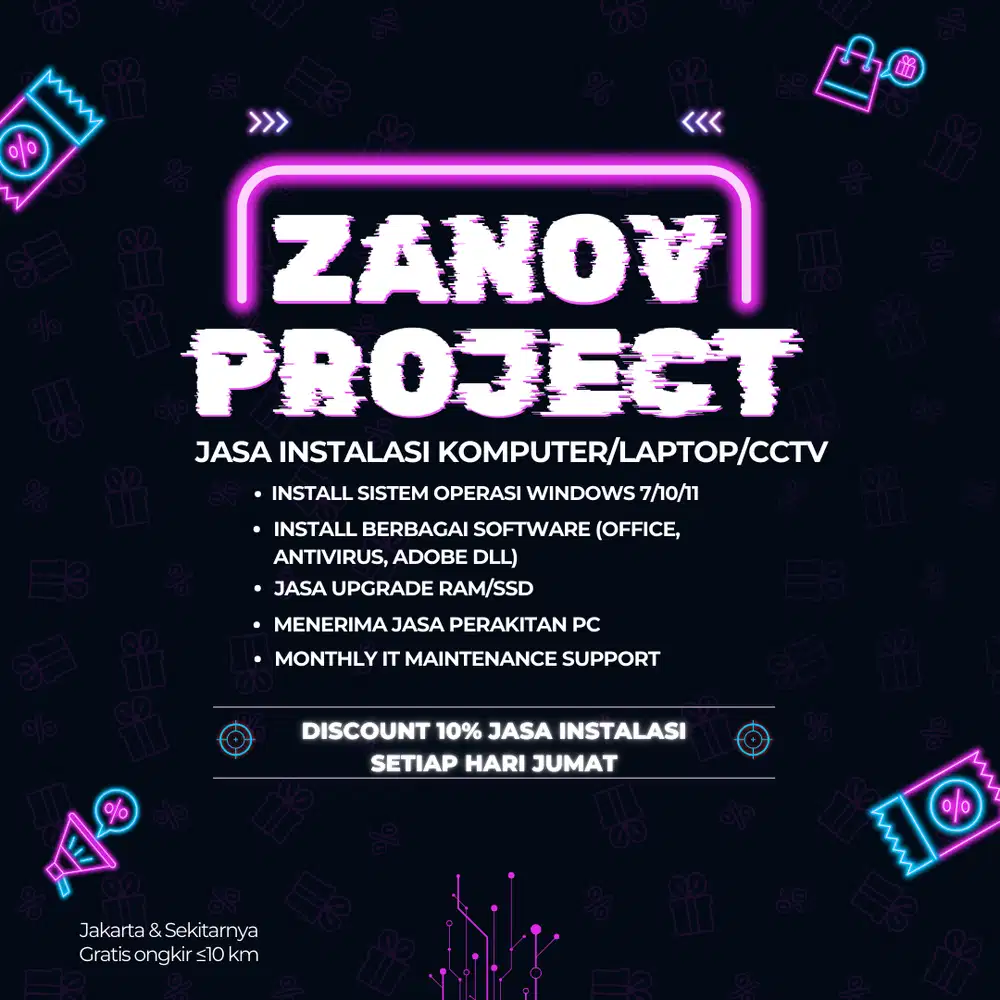 JASA INSTALASI KOMPUTER / LAPTOP / CCTV – JAKARTA