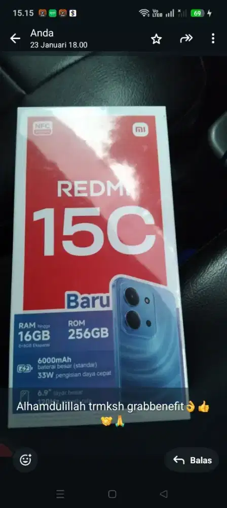 Hp Xiaomi 15C lengkap baru nominus