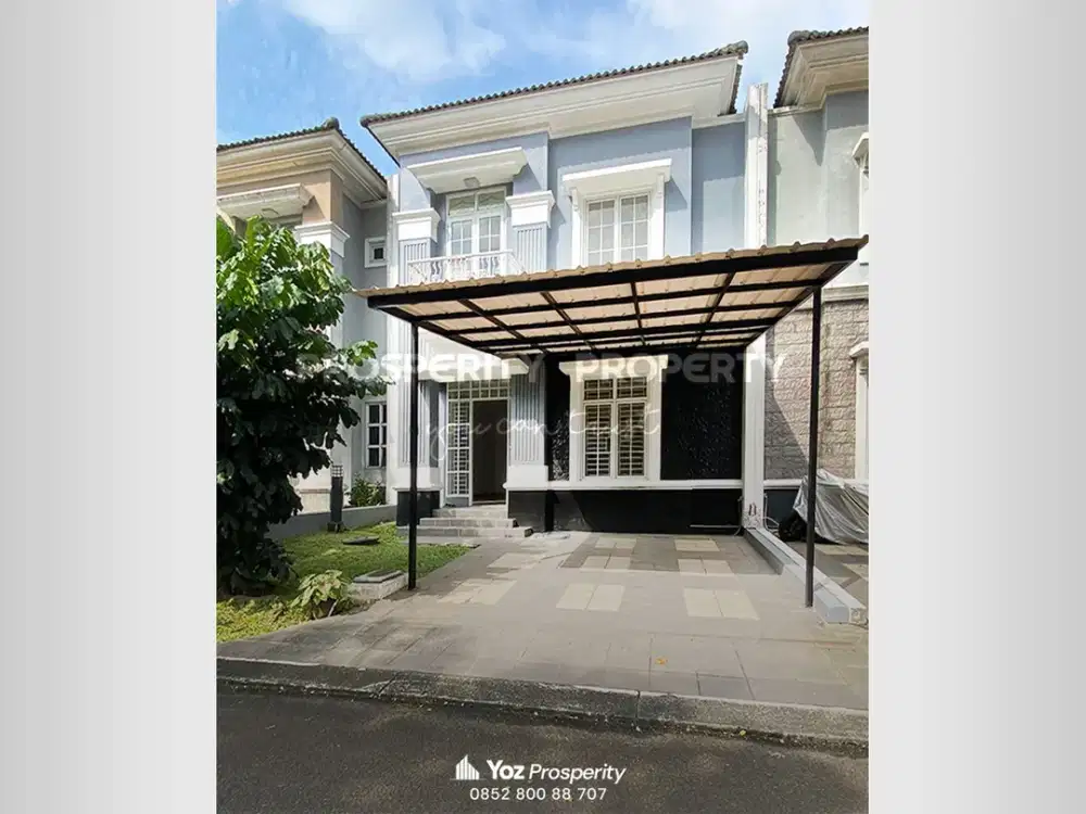 Murah Harga BU Rumah di Cluster Menaggio Village Kawasan Il Lago Gading Serpong Kondisi Terawat Hadap Fasum