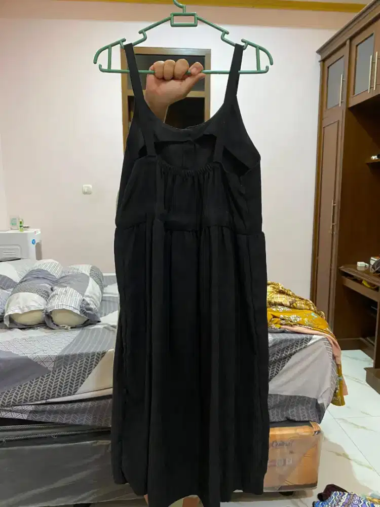 Drees long dres hitam