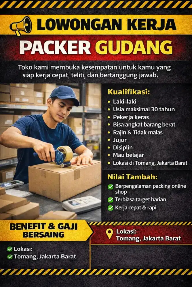 Loker Staff Packing onlineshop