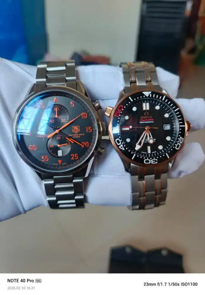 Tag Heuer Vs Omega Seamaster Automatic - & Quartz Mesin Jepang