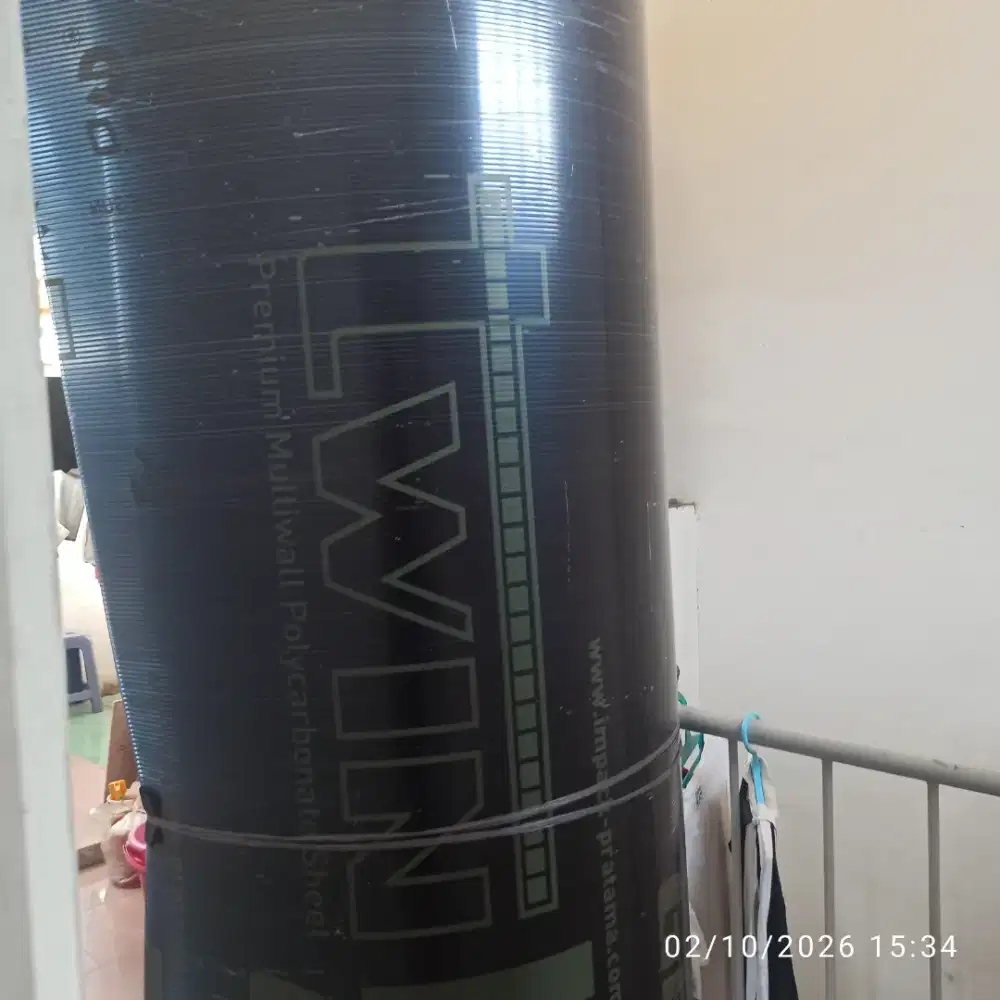 Twinlite kanopi polycarbonate atap pergola