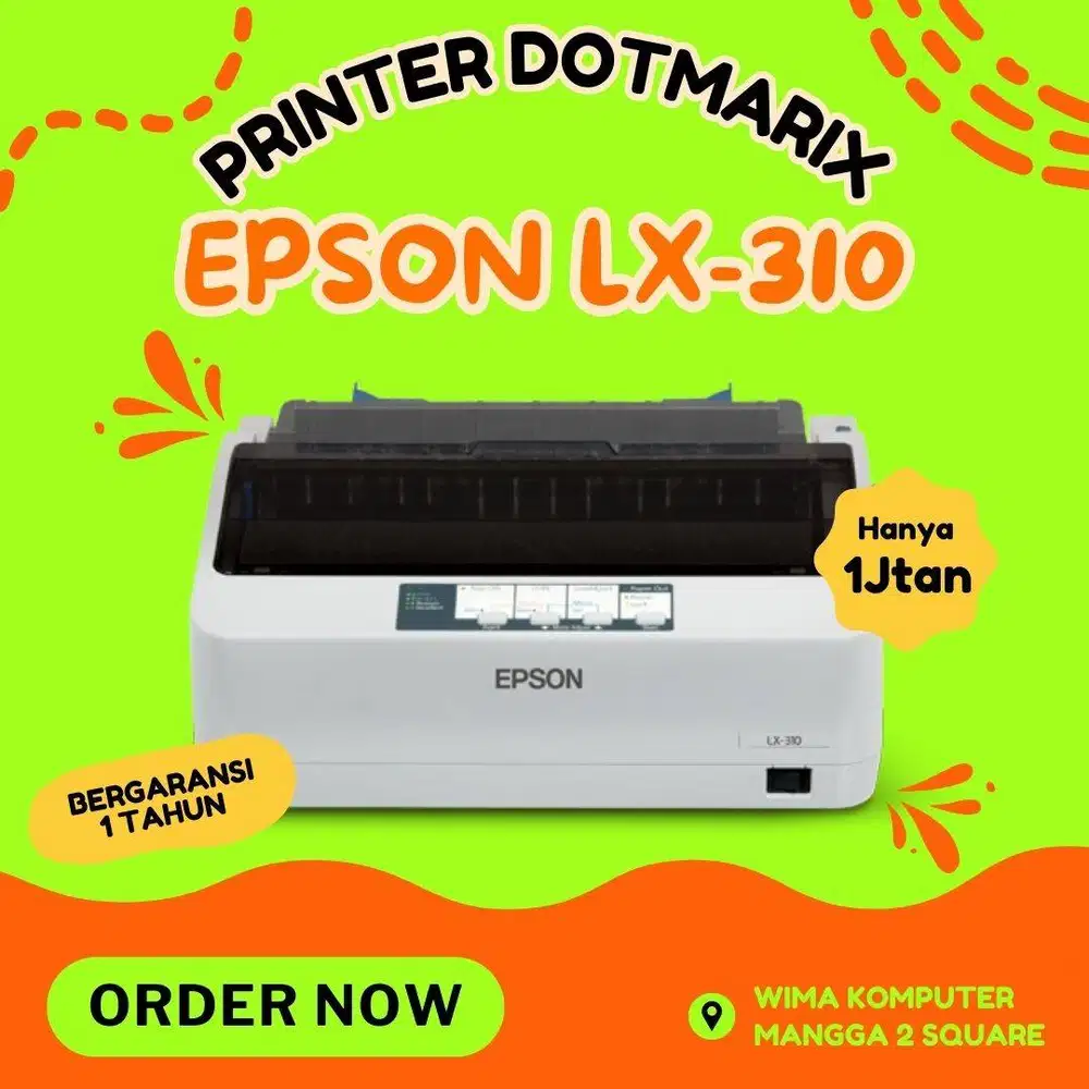 SALE PRINTER EPSON DOT MATRIX LX-310 Garansi 1 Tahun N-SW