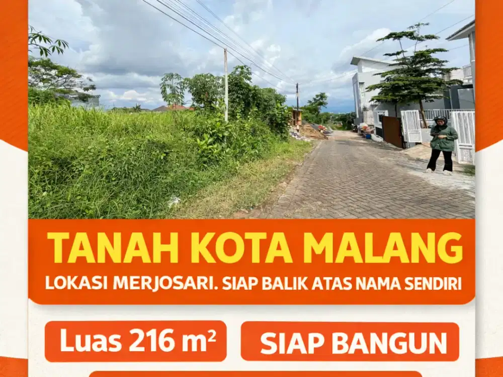 Tanah Siap Balik Nama Kota Malang, 5 Menit Kampus UMM Muhammadiyah