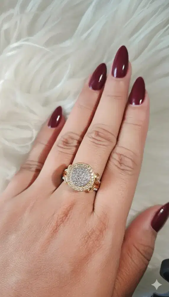 Cincin replika berlian mix colour